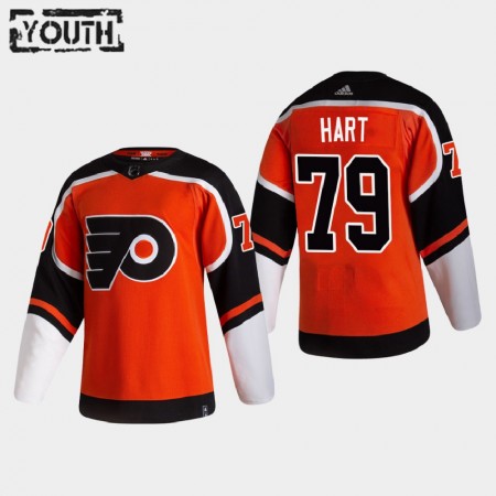 Camisola Philadelphia Flyers Carter Hart 79 2020-21 Reverse Retro Authentic - Criança